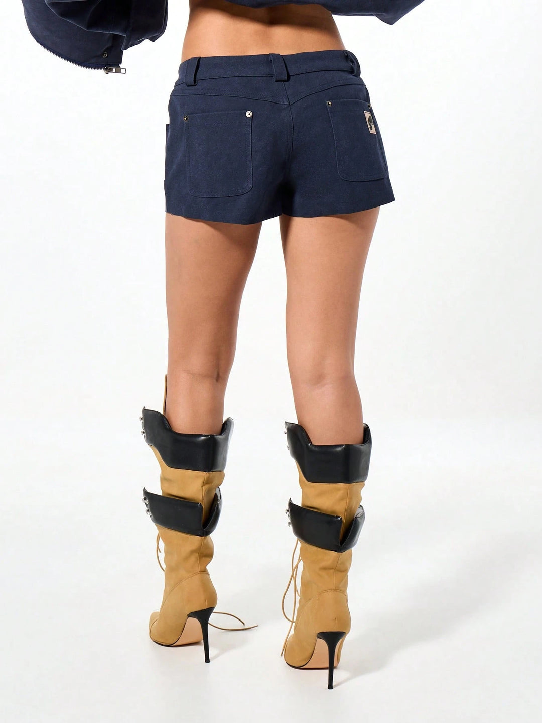 Pantaloni scurți SHEIN, albastru