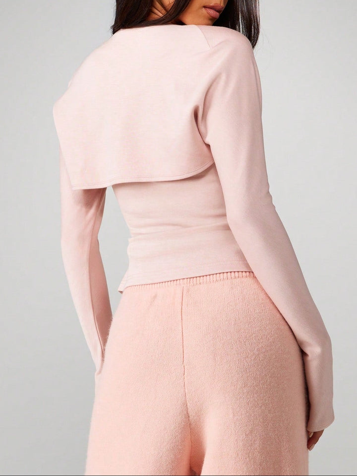 Set top și bolero Missguided by Shein, roz