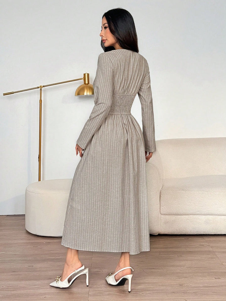 Rochie maxi SHEIN, bej