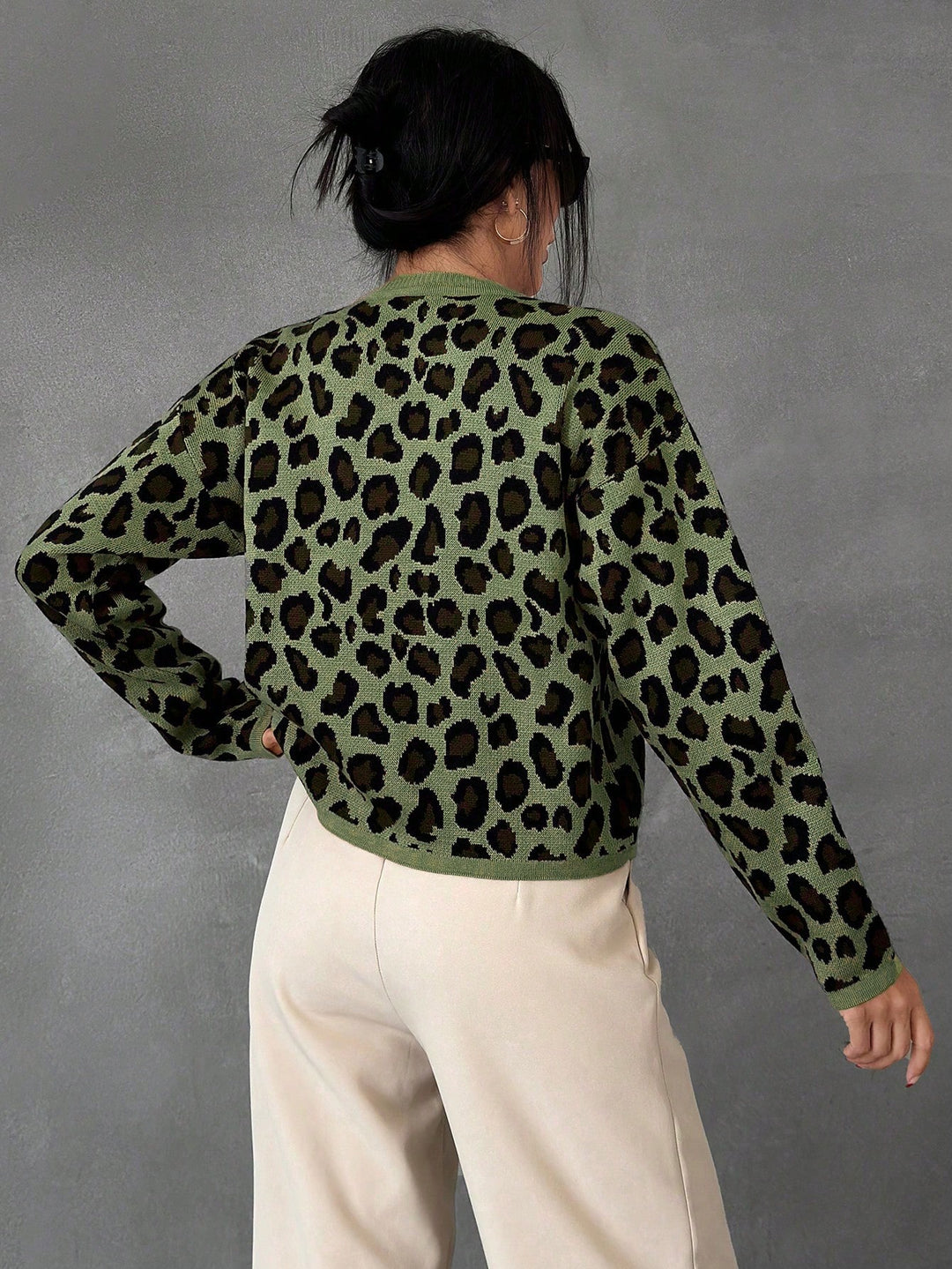 Cardigan SHEIN, kaki