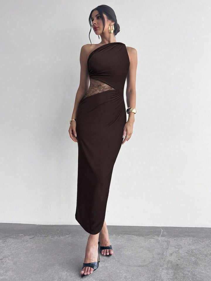 Rochie maxi SHEIN, maro