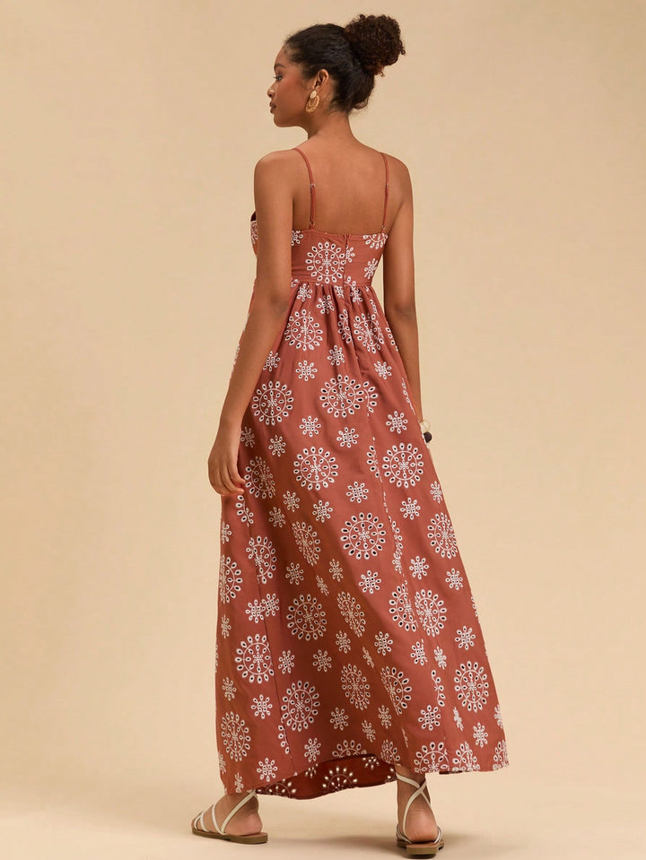 Rochie maxi SHEIN, maro