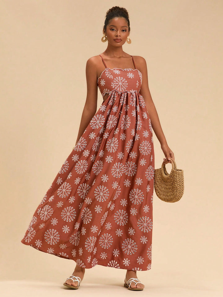 Rochie maxi SHEIN, maro