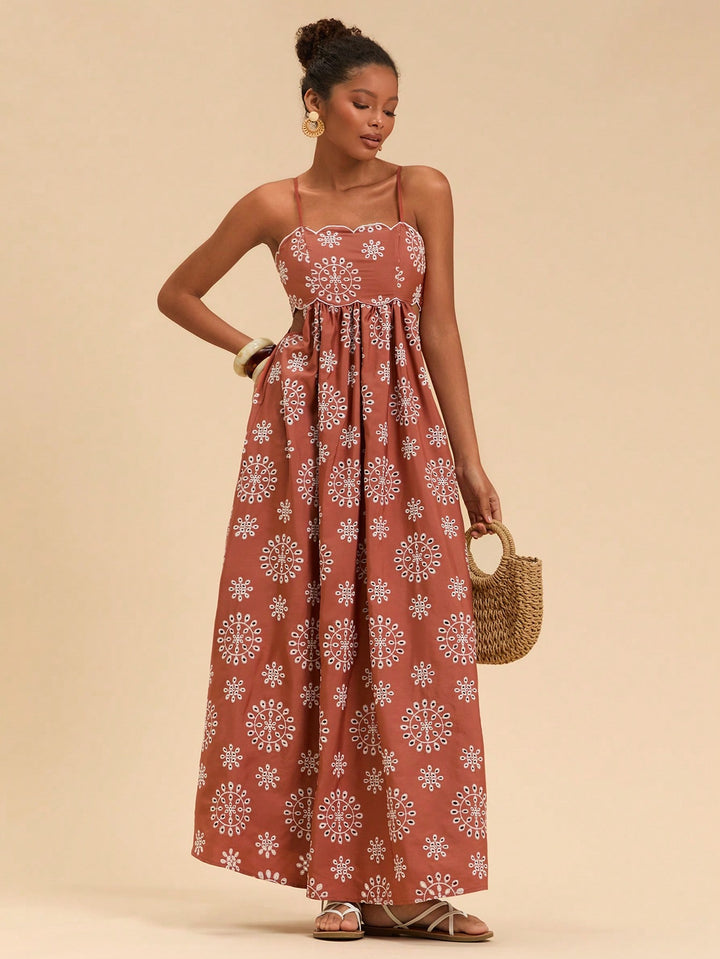 Rochie maxi SHEIN, maro