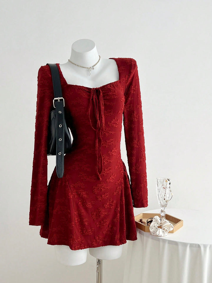 Rochie scurtă SHEIN, vișiniu