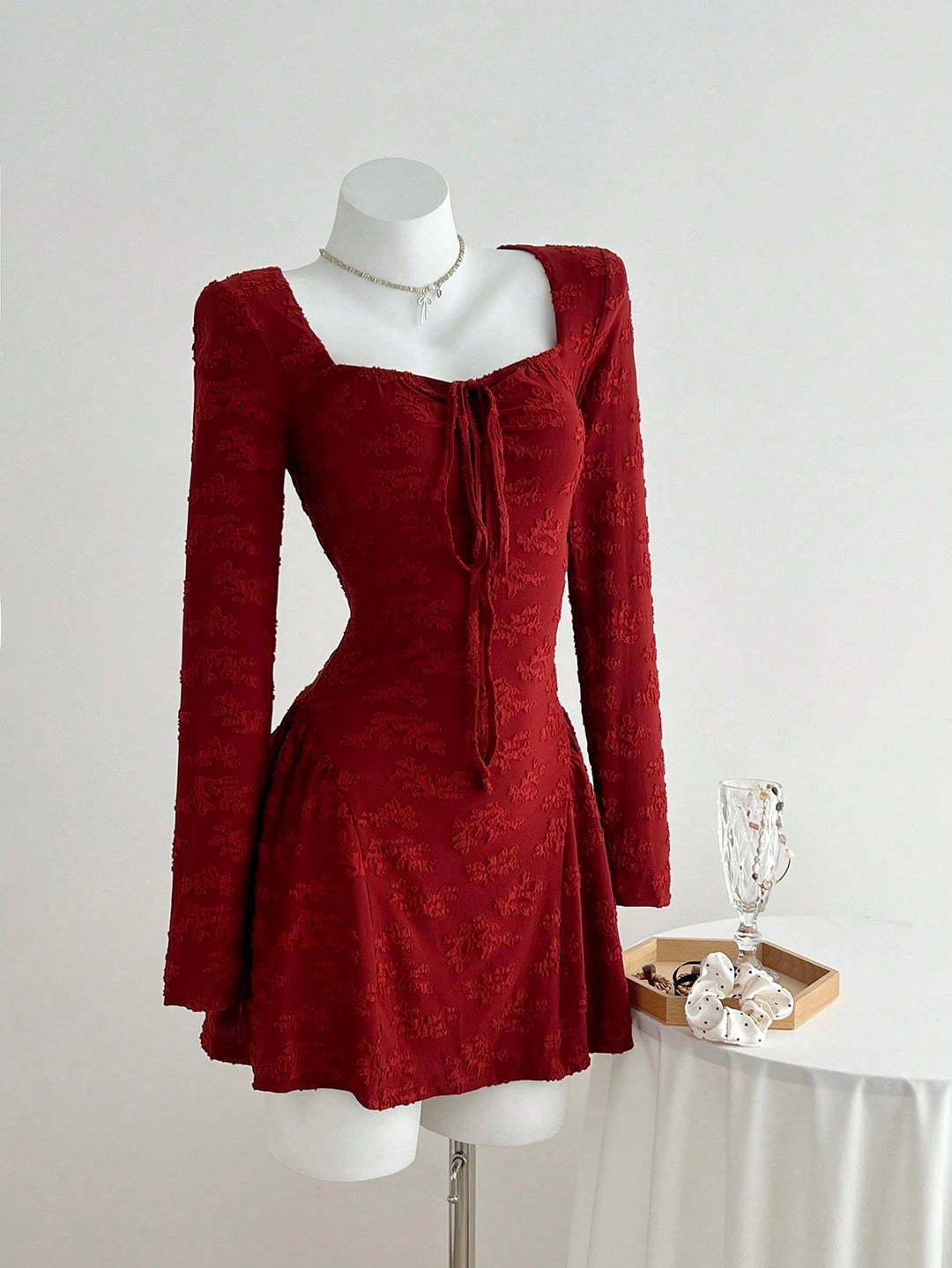 Rochie scurtă SHEIN, vișiniu