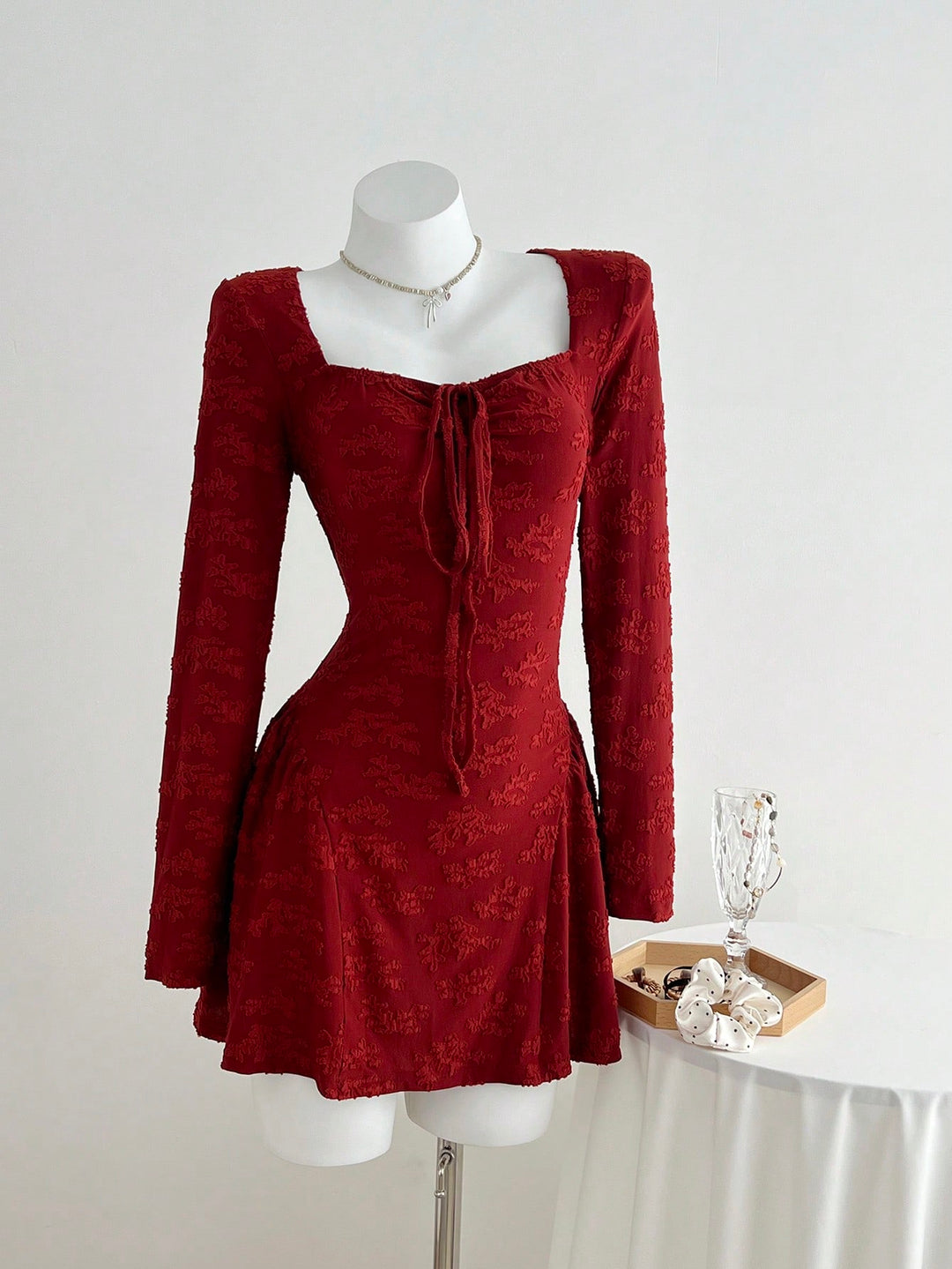 Rochie scurtă SHEIN, vișiniu