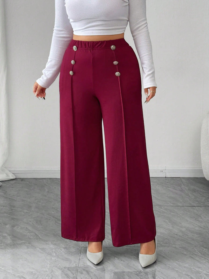 Pantaloni SHEIN, vișiniu