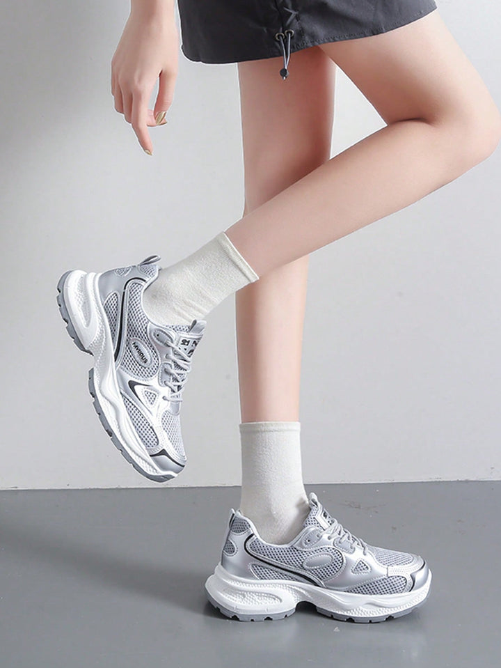 Pantofi sport SHEIN, argintiu