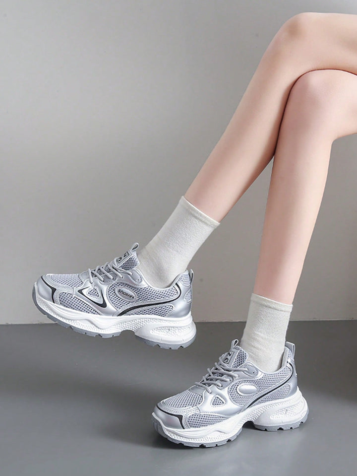 Pantofi sport SHEIN, argintiu