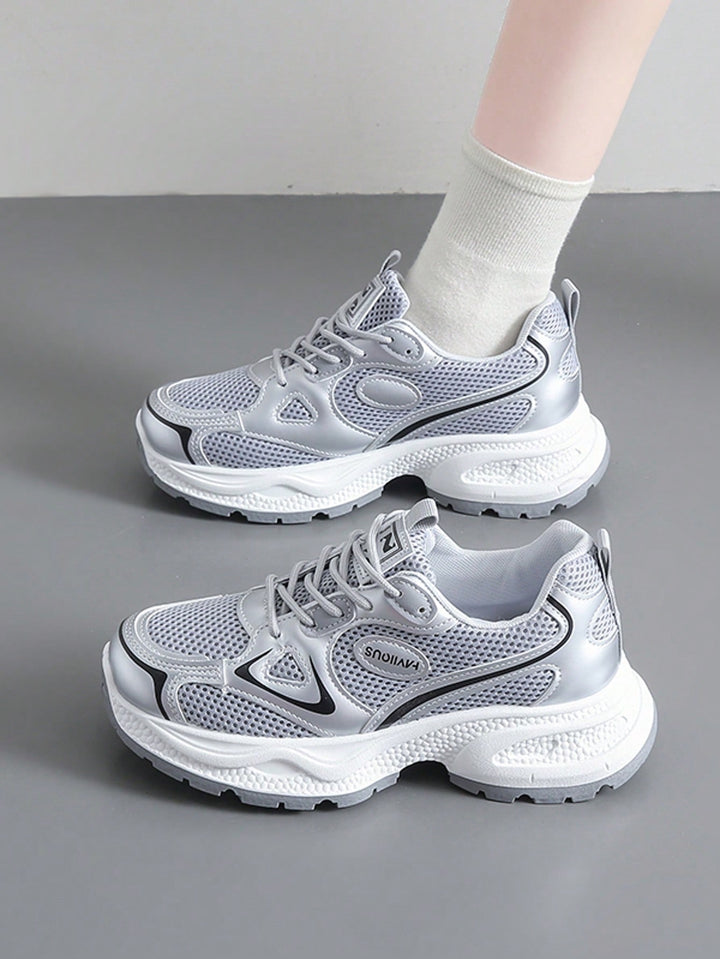 Pantofi sport SHEIN, argintiu