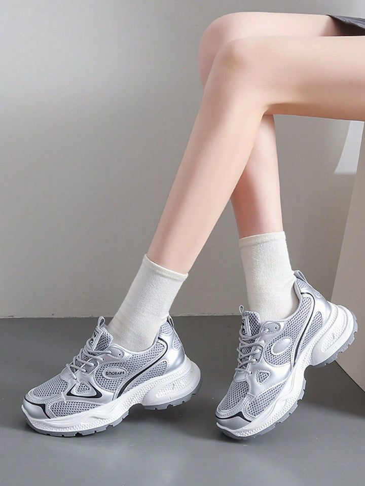 Pantofi sport SHEIN, argintiu