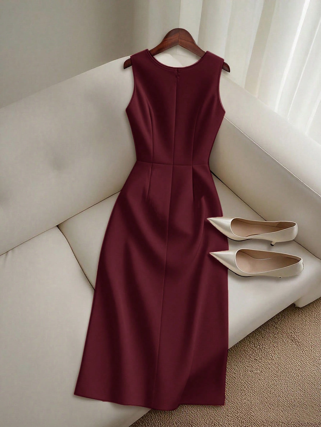 Rochie maxi SHEIN, vișiniu