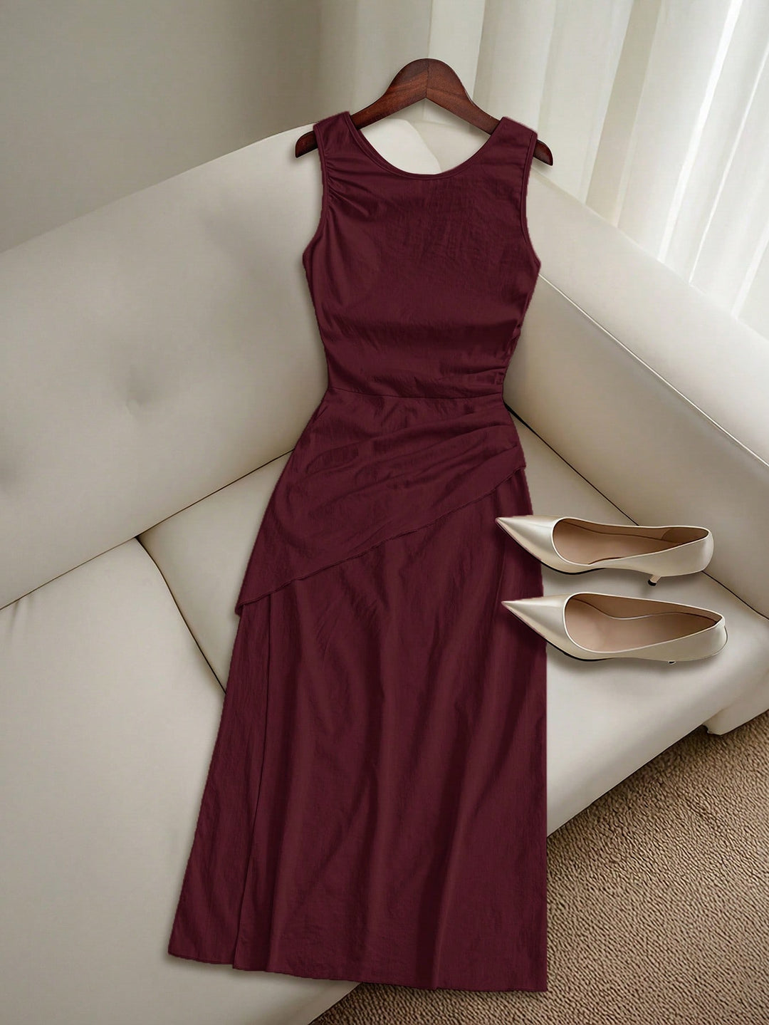 Rochie maxi SHEIN, vișiniu