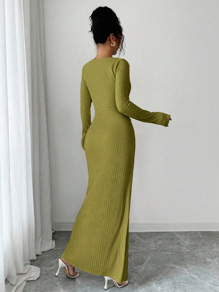 Rochie maxi SHEIN, verde