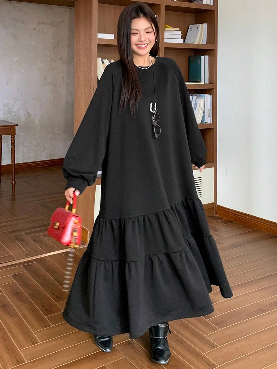 Rochie maxi SHEIN, negru