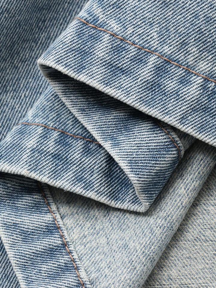 Jachetă denim SHEIN, albastru