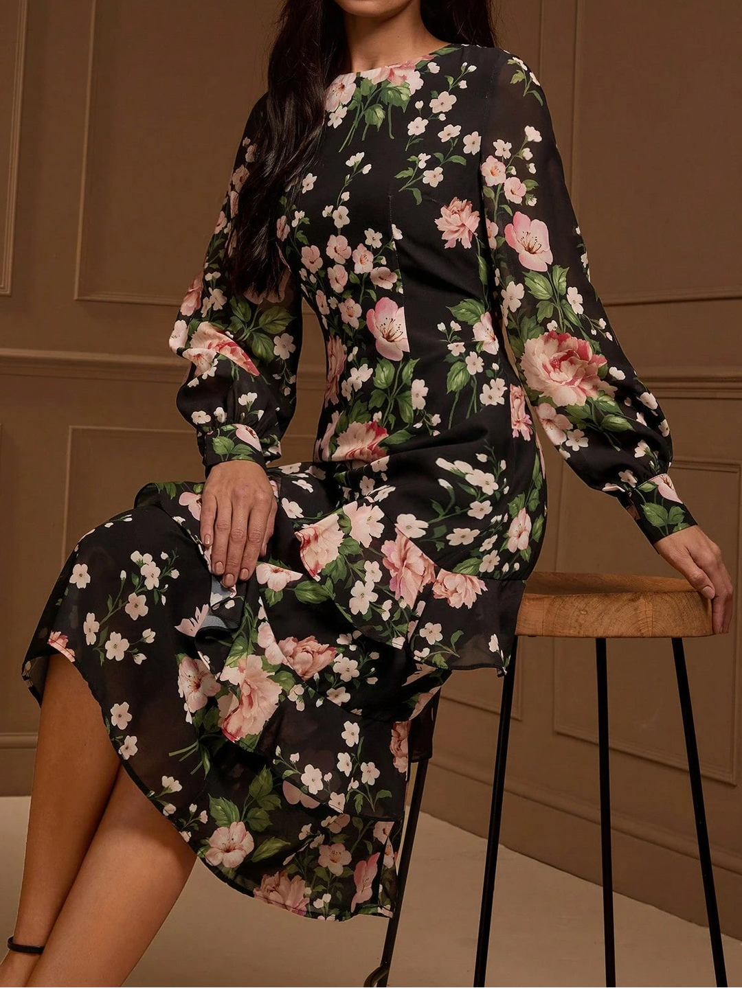 Rochie midi Shein, negru