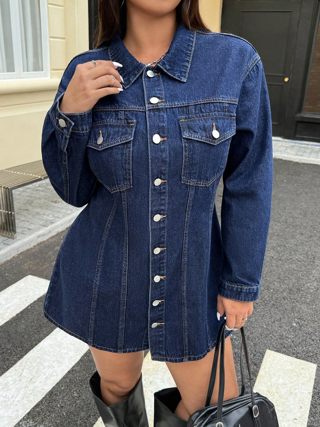 SHEIN farmerruha, kék