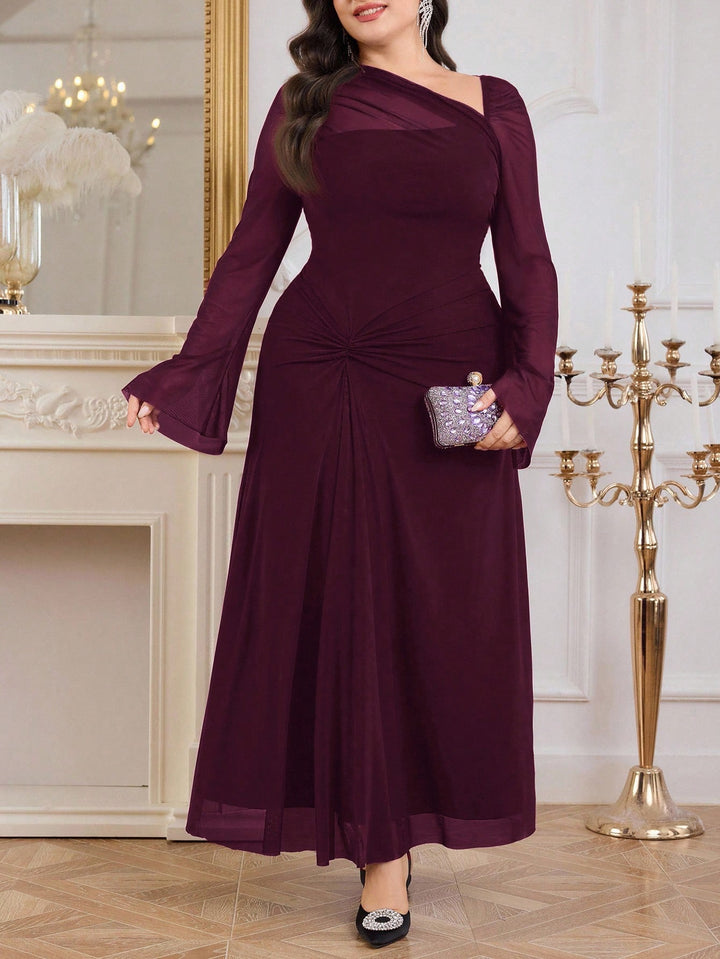 Rochie maxi SHEIN, vișiniu