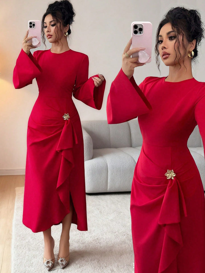 Rochie maxi SHEIN, roșu