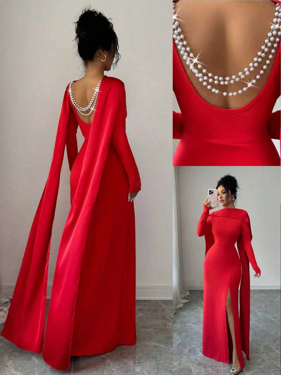 Rochie maxi SHEIN, roșu