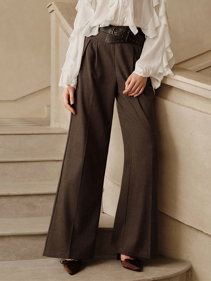 Pantaloni SHEIN, maro