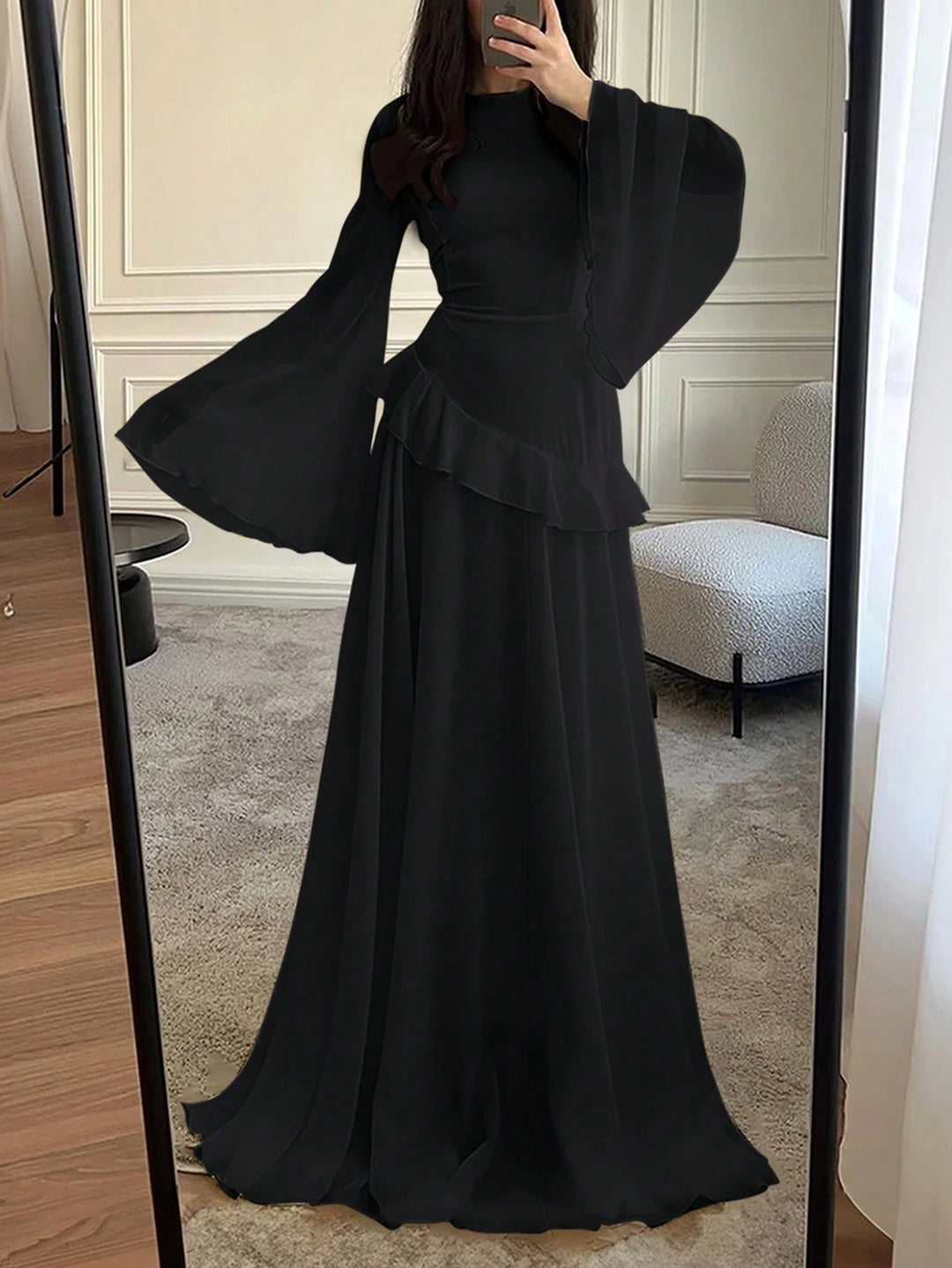 Rochie maxi SHEIN, negru