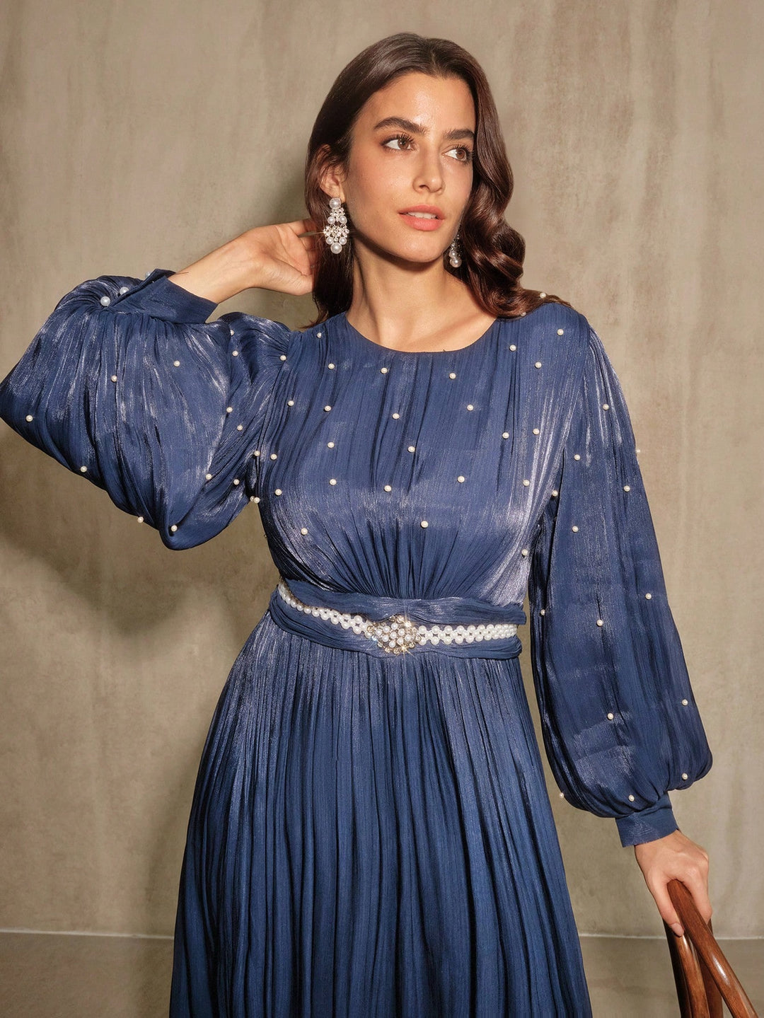 SHEIN maxi ruha, kék