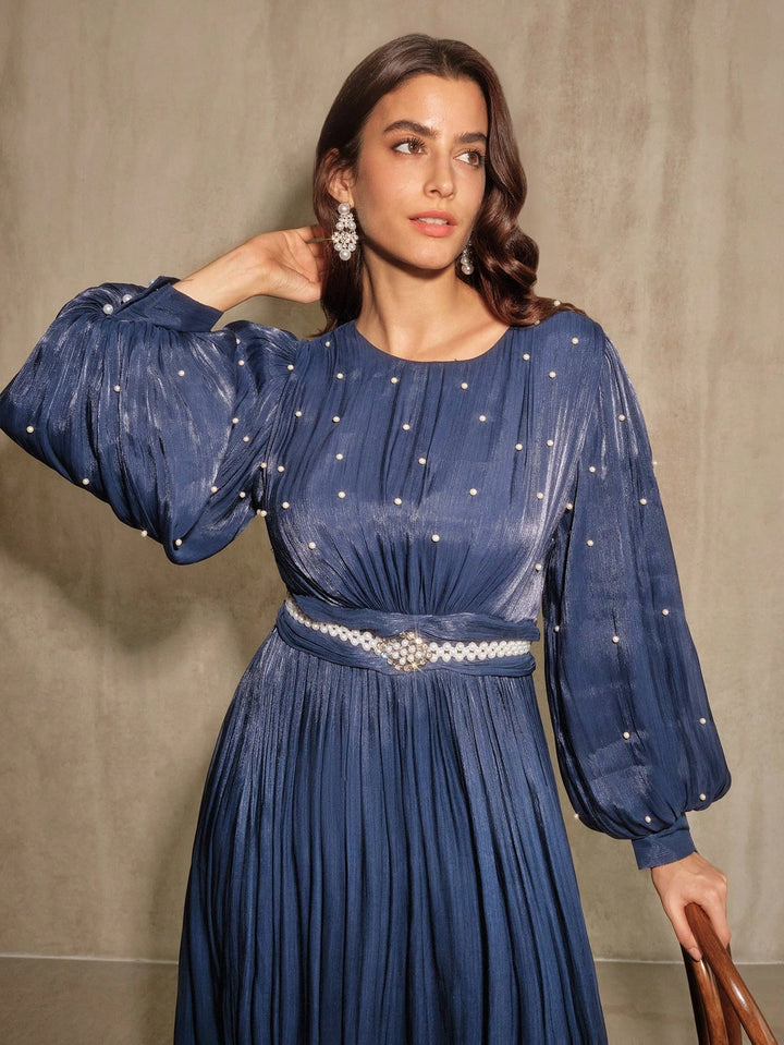 SHEIN maxi ruha, kék