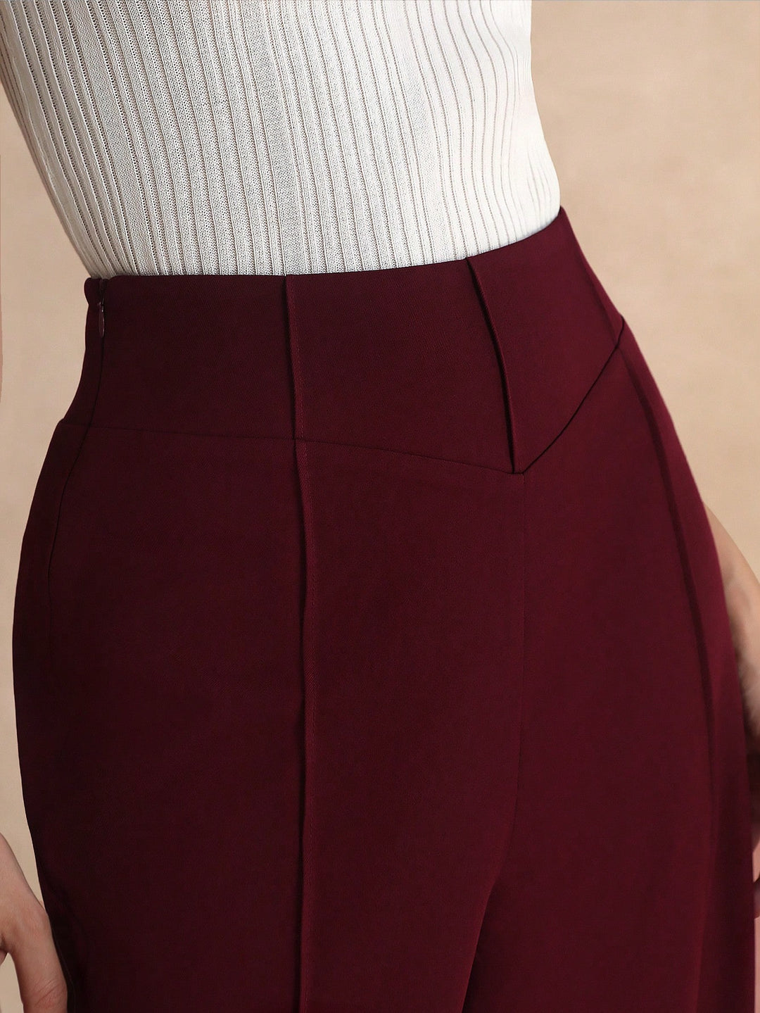 Pantaloni SHEIN, vișiniu