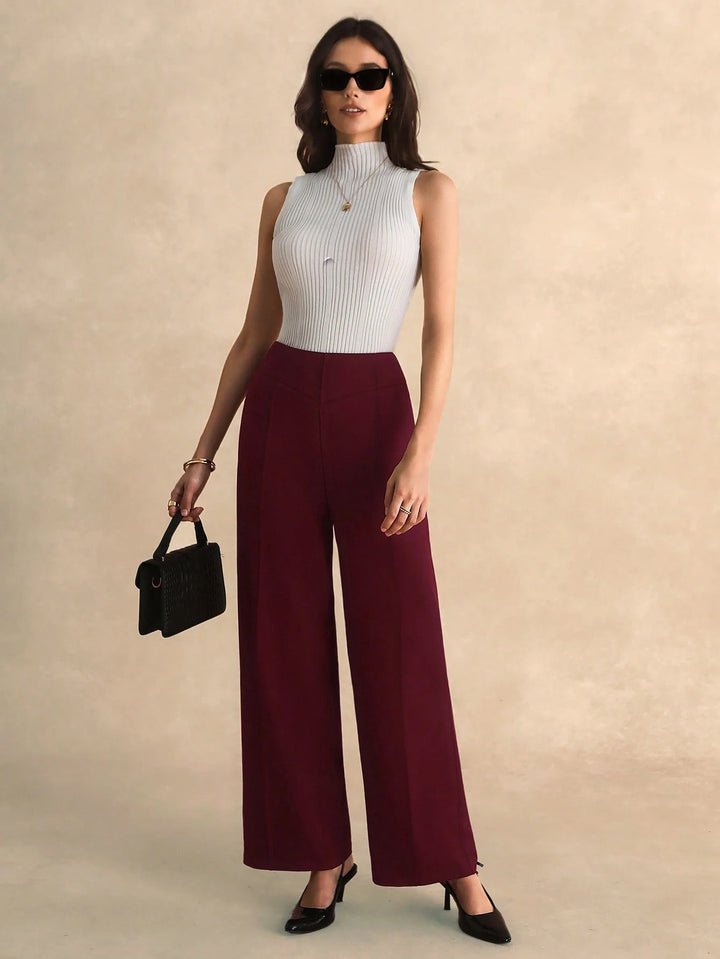 Pantaloni SHEIN, vișiniu