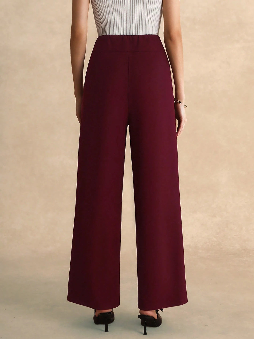 Pantaloni SHEIN, vișiniu