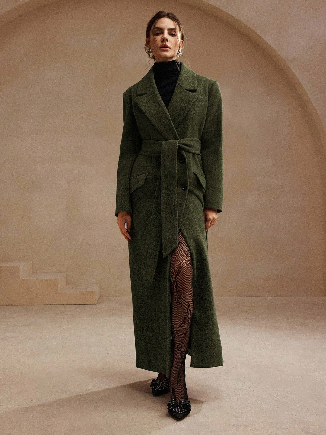 Palton SHEIN, verde