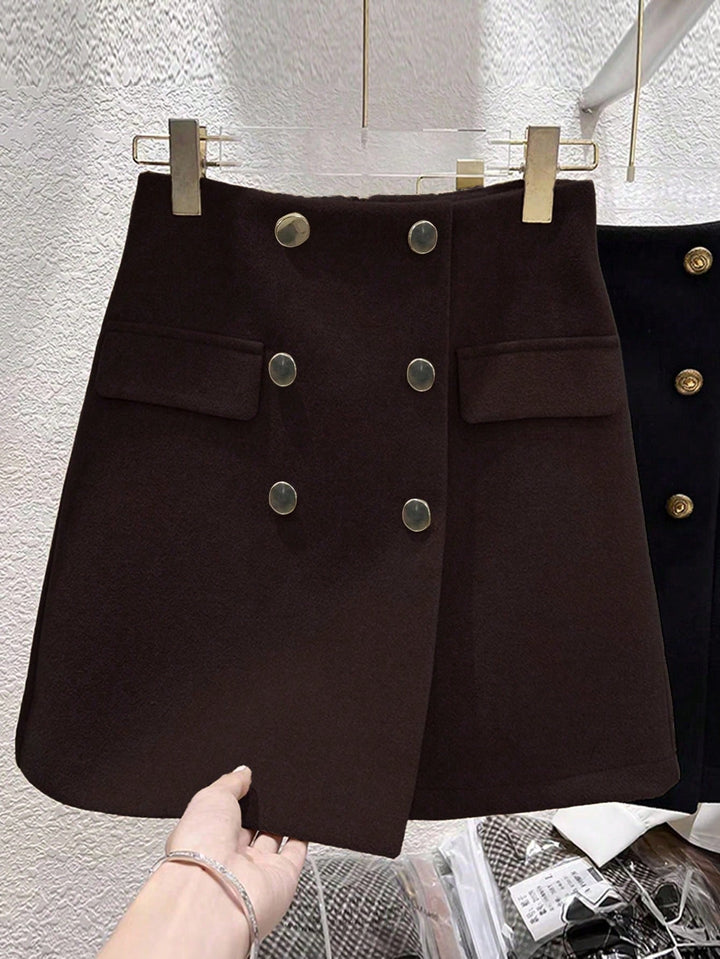 Fustă mini SHEIN, maro