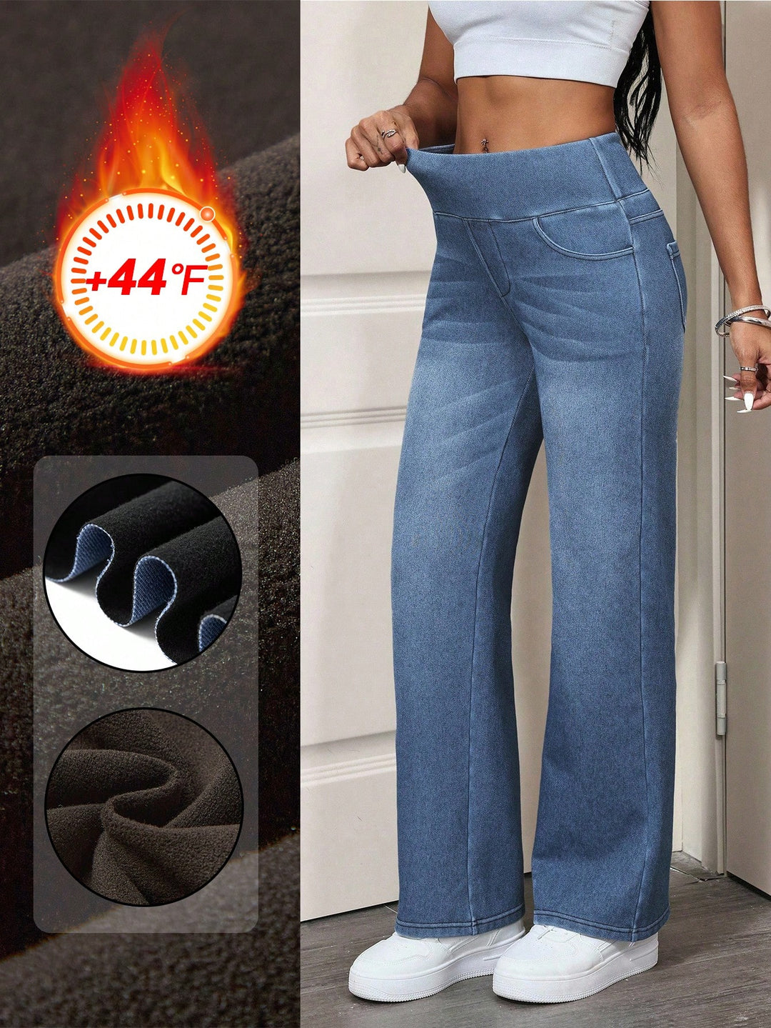 Jeans SHEIN, albastru