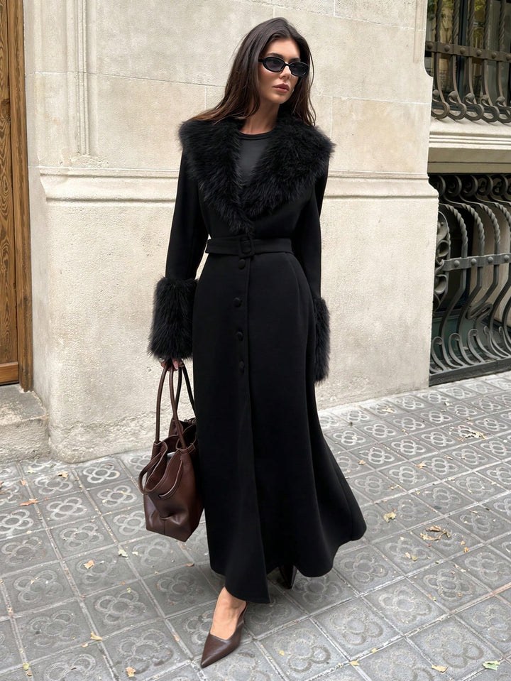 Palton lung SHEIN, negru