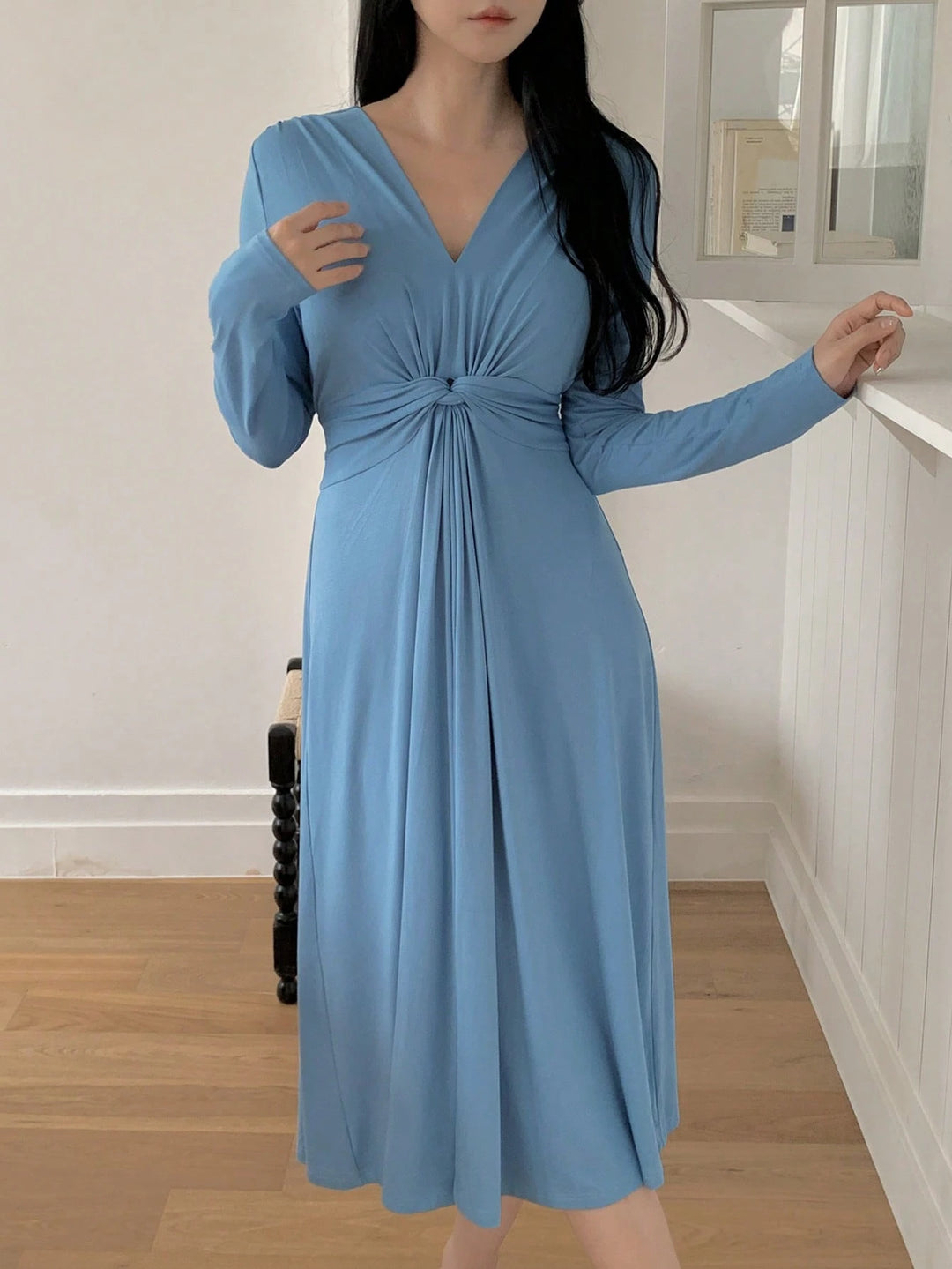 Rochie maxi SHEIN, albastru