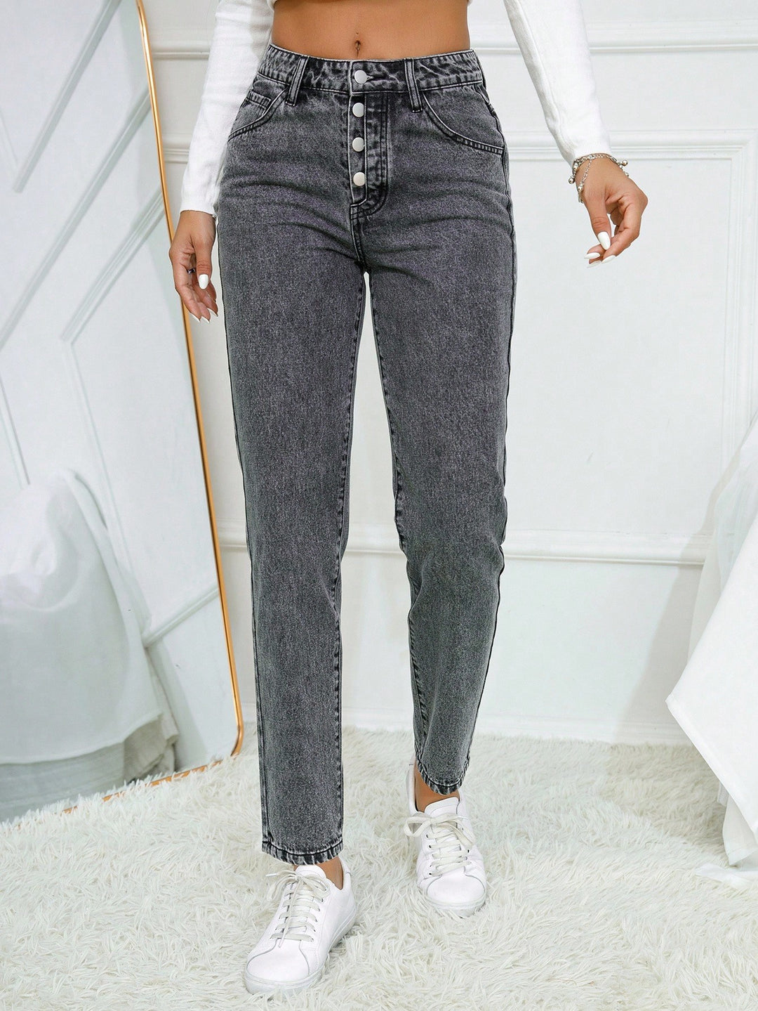 Jeans SHEIN, gri