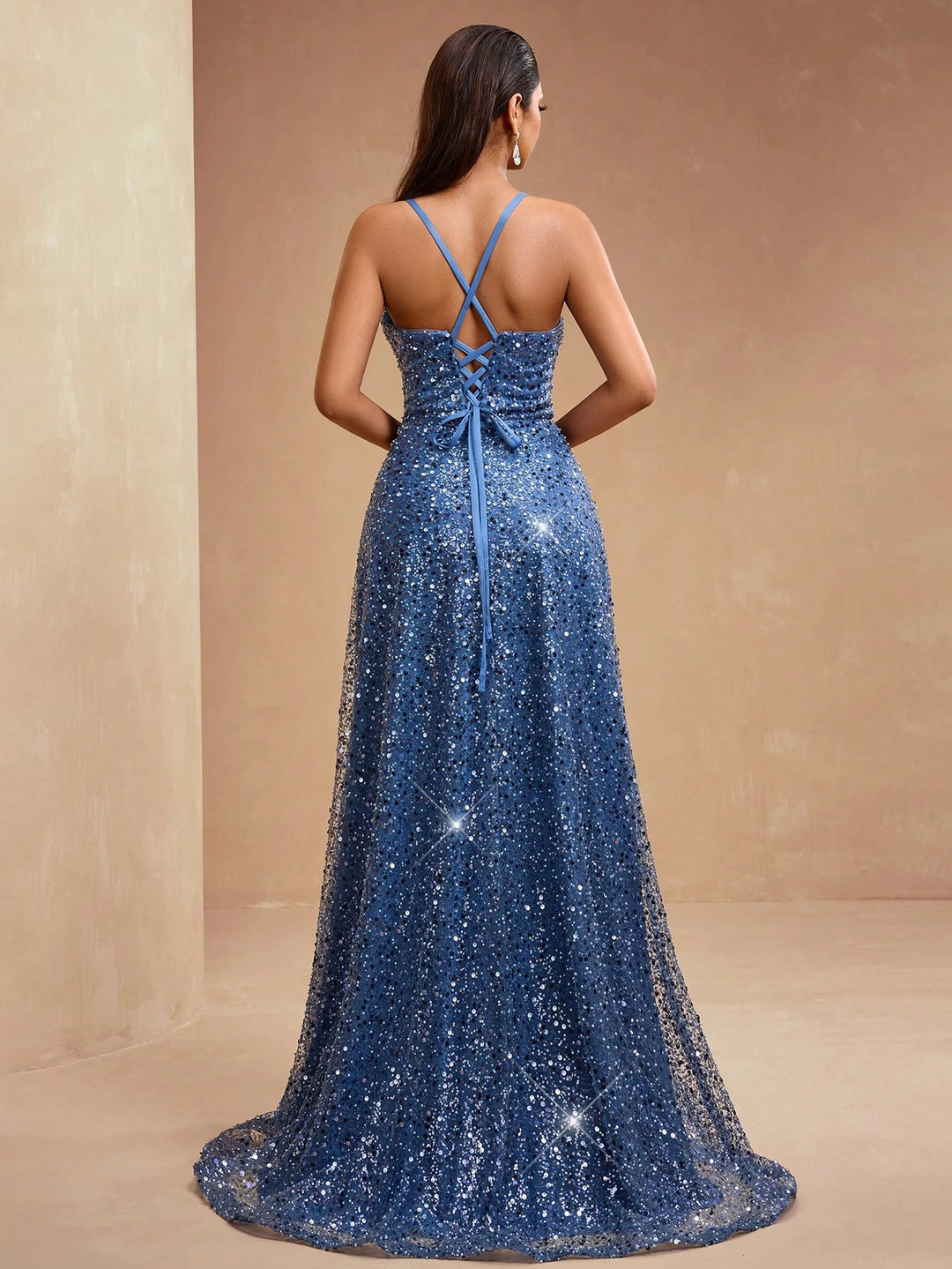 Rochie de ocazie SHEIN, albastru