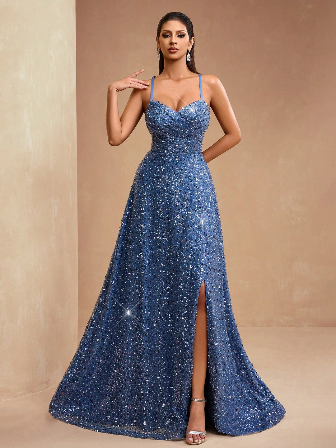 Rochie de ocazie SHEIN, albastru