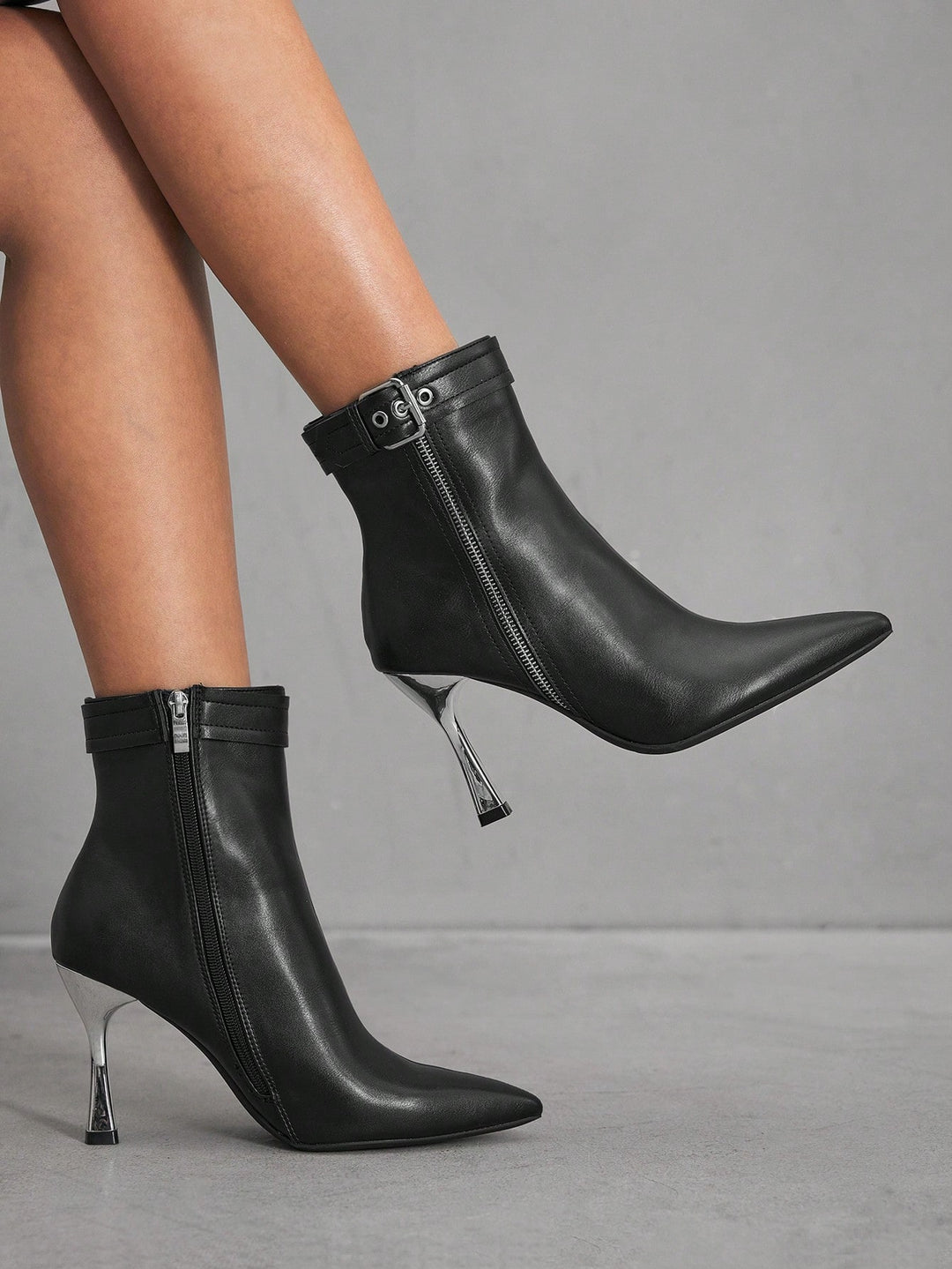 Botine SHEIN, negru