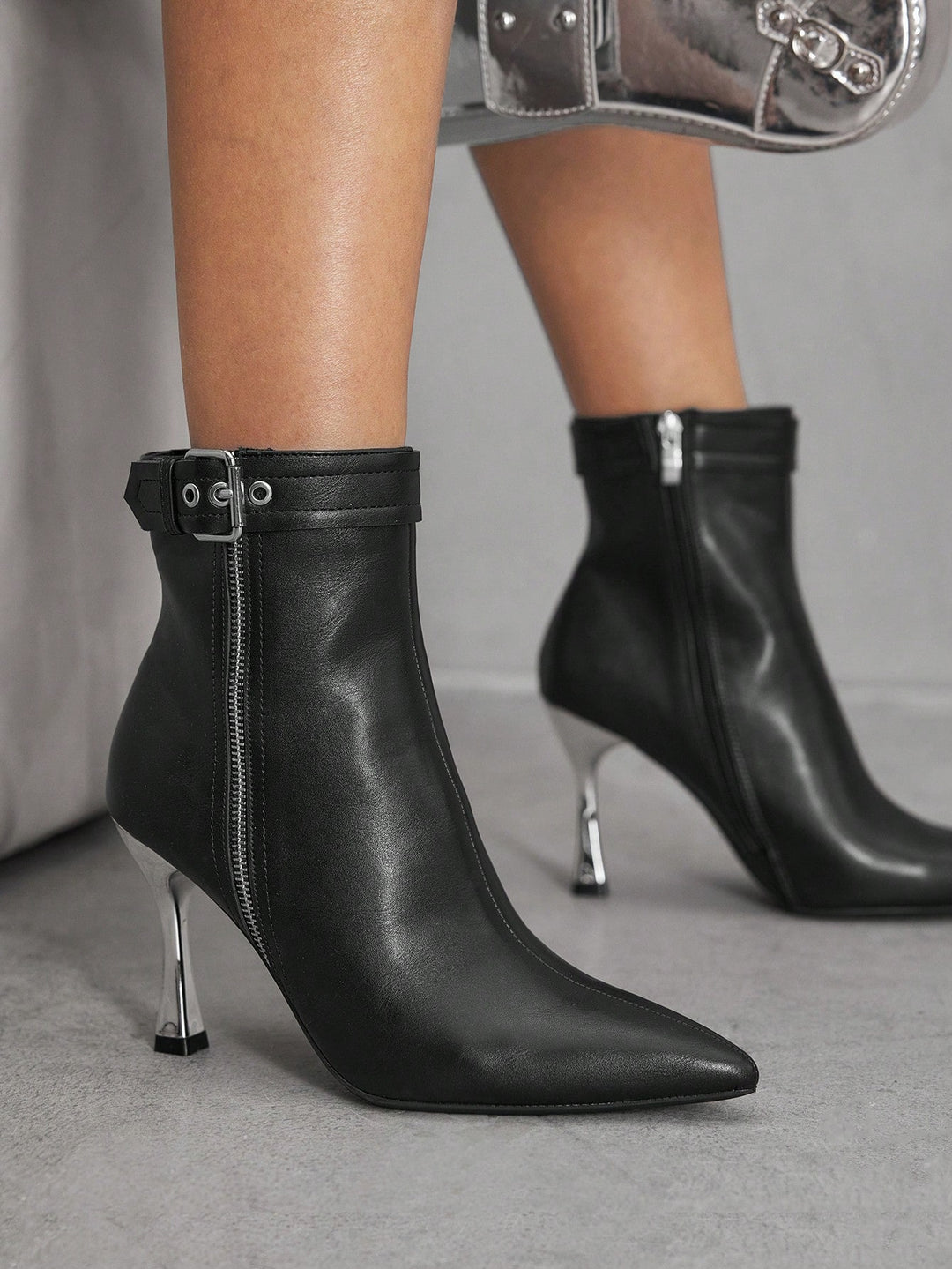 Botine SHEIN, negru
