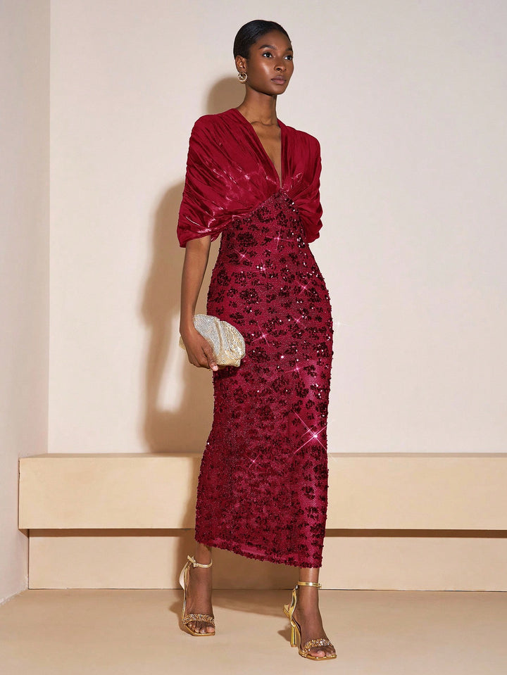 Rochie maxi SHEIN, roșu