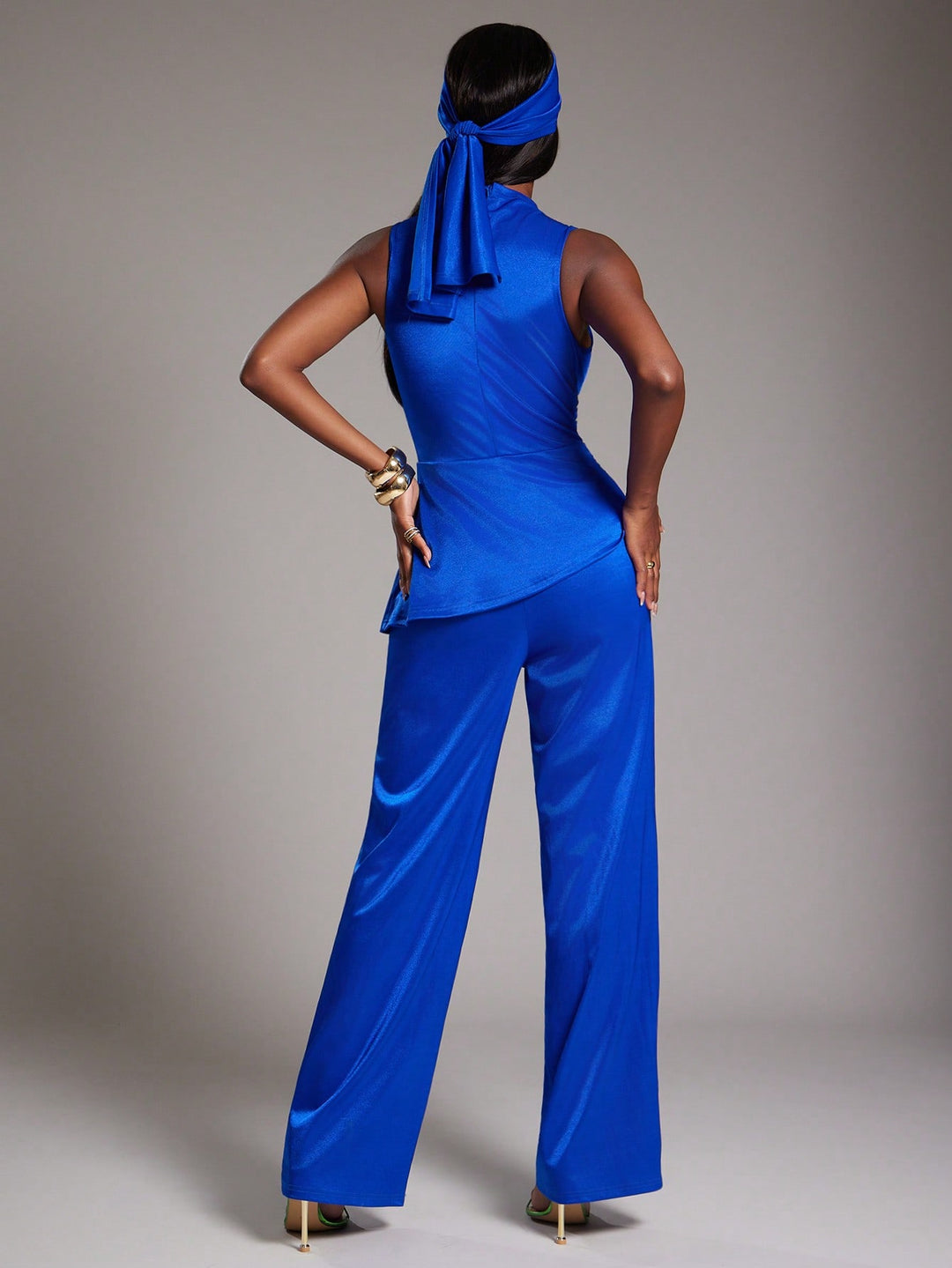 SHEIN hosszú jumpsuit, kék