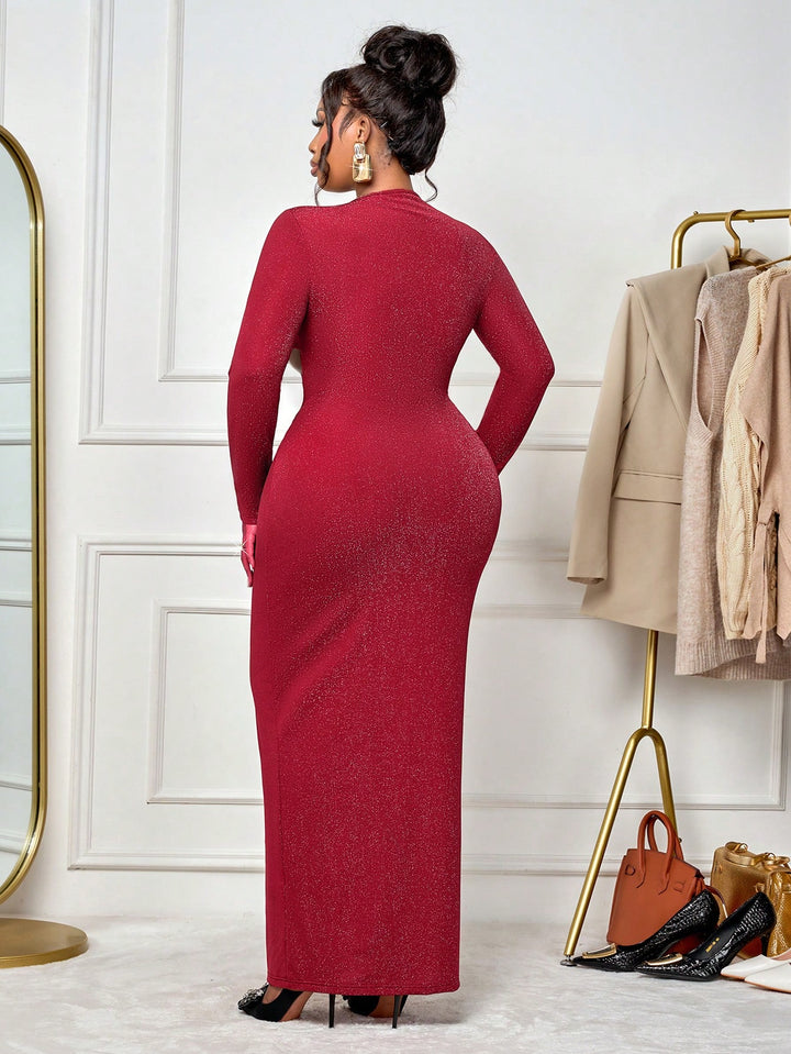 Rochie maxi SHEIN, roșu