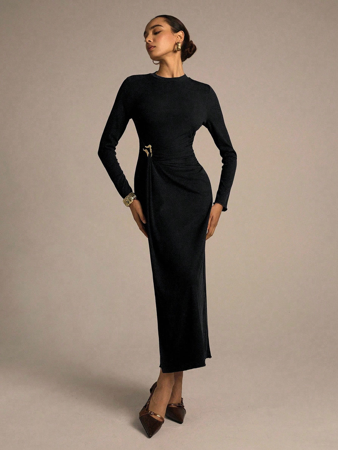 Rochie maxi SHEIN, negru