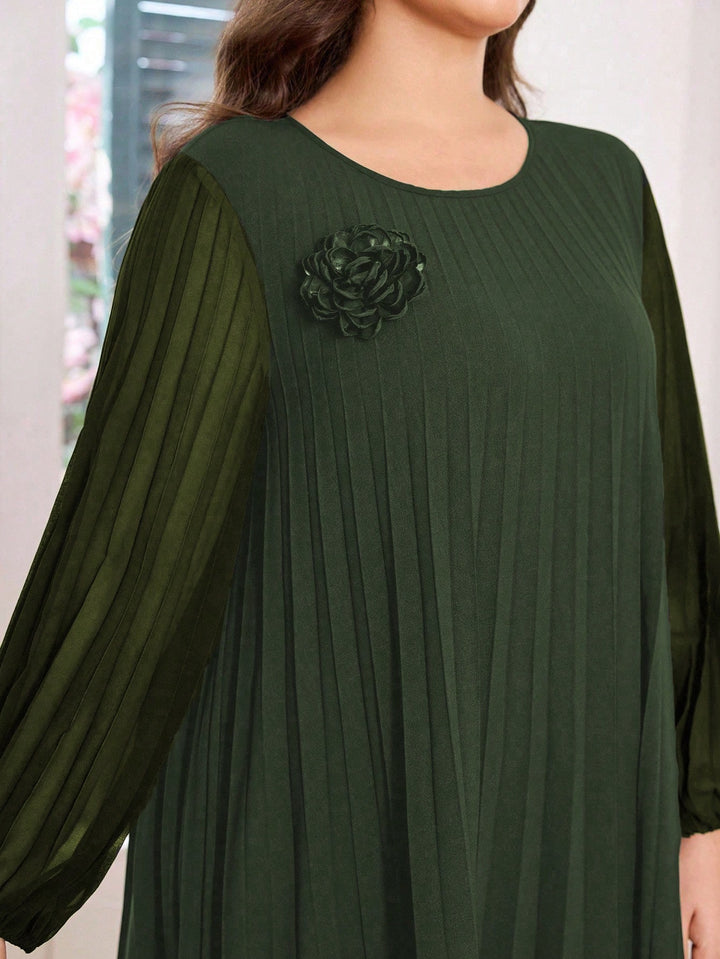Rochie maxi SHEIN, kaki