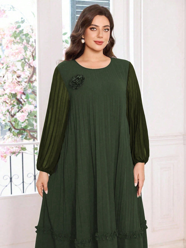 Rochie maxi SHEIN, kaki