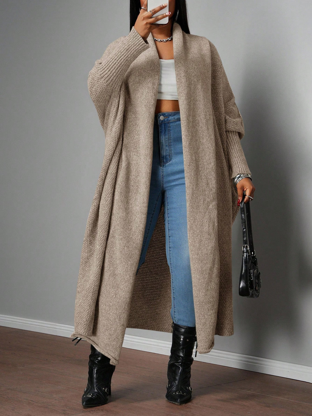 Cardigan SHEIN, kaki